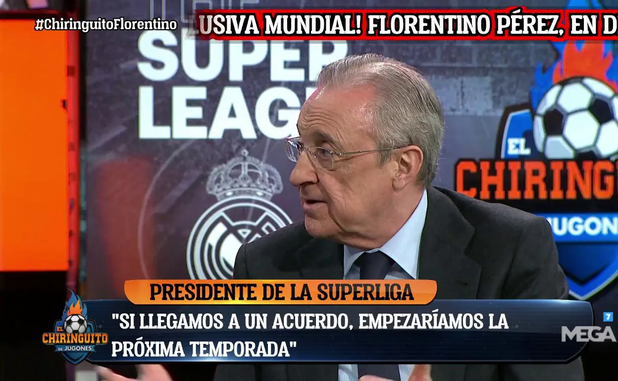 Florentino Pérez, Presidente De La Superliga, Se Presenta Como El ...